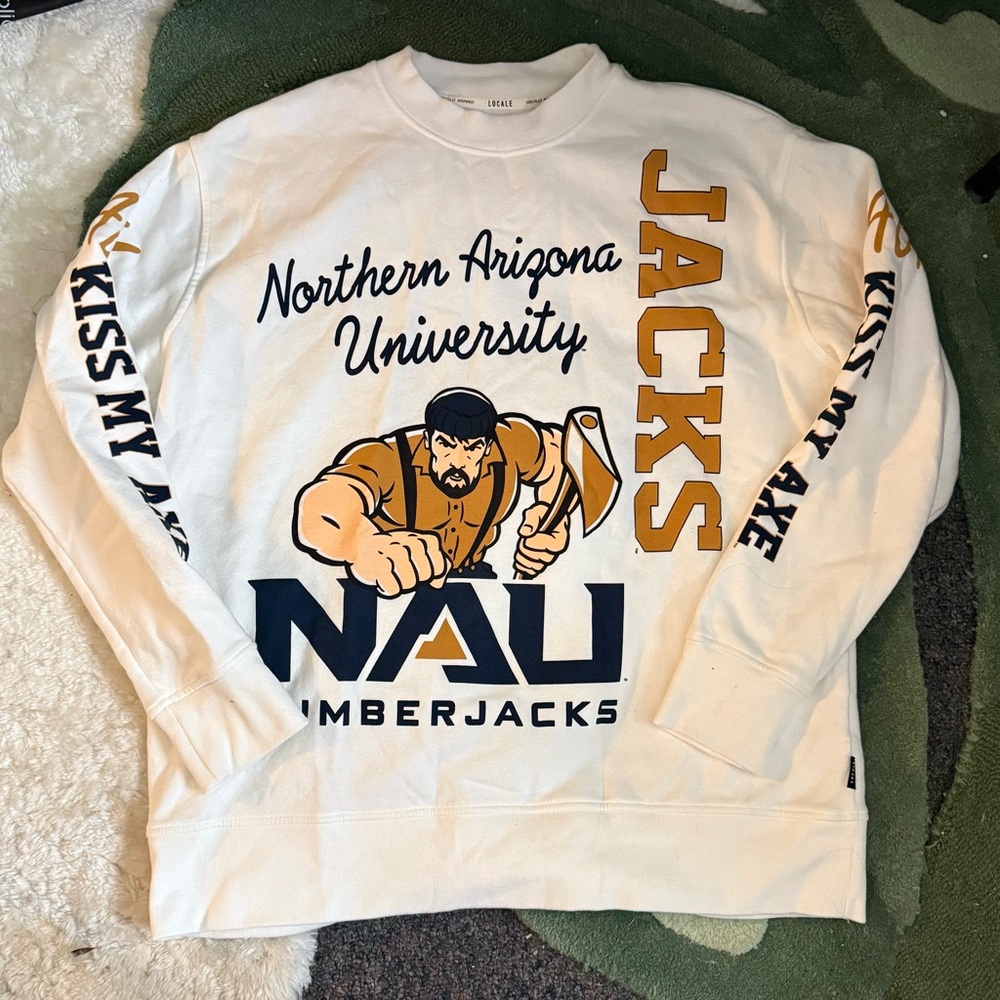 NAU Lumberjacks LOCALE White Sweater